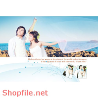 Frame wedding beautiful the start PSD