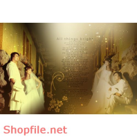 Frame wedding beautiful the start PSD