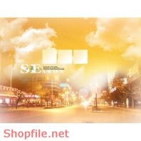 phông ghép khung ảnh cưới Song Hỷ PSD