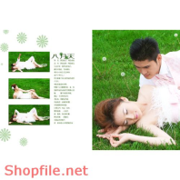 Frame wedding beautiful over PSD