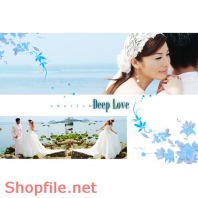 Frame wedding beautiful aloca PSD