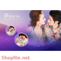 Frame wedding beautiful aloca PSD