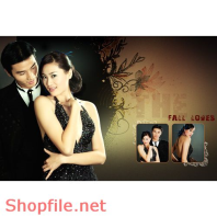 Frame wedding beautiful aloca PSD