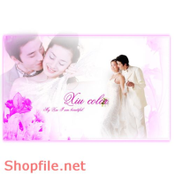 Frame wedding beautiful wiggle PSD