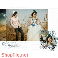 Frame wedding beautiful Lệ Tuyền PSD