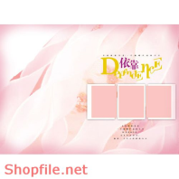 phông ghép khung ảnh cưới hiện đại PSD