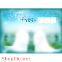 phông ghép khung ảnh cưới tự nhiên PSD