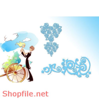 Frame khung wedding your love PSD