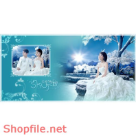 Phông ghép ảnh cưới đêm tân hôn PSD