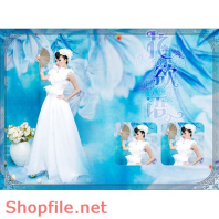 Phông ghép ảnh cưới đêm động phòng PSD