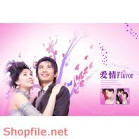 Phông ghép ảnh cưới Hồ Hà PSD