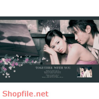 Phông ghép ảnh cưới Hồ Quỳnh Hương PSD