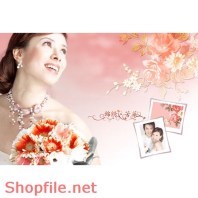 Phông ghép ảnh cưới Hồ Quỳnh Hương PSD