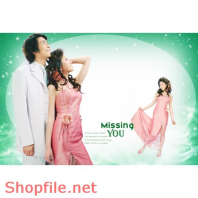 Phông ghép ảnh cưới Tuệ Tâm PSD