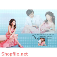 Phông ghép ảnh cưới Trâm Anh PSD