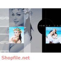 Phông ghép ảnh cưới Trâm Anh PSD