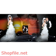 Phông ghép ảnh cưới Ngọc Vân PSD