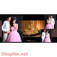 Phông ghép ảnh cưới Ngọc Lan PSD