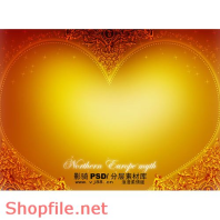 Frame weddinh beautiful Nocture PSD