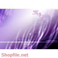 Frame wedding beautiful Cat PSD