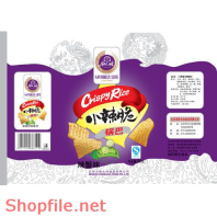 BB0266 - Mẫu vector package bánh giòn ngon bổ