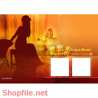 Frame wedding beautiful say hello online PSD