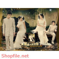 Phông ghép khung ảnh cưới Linh Linh PSD