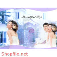 Phông ghép khung ảnh cưới Vân Anh PSD