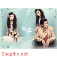 Phông ghép khung ảnh cưới bầu trời xanh PSD