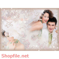 Phông ghép khung ảnh cưới Tiểu My PSD