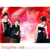 Phông ghép khung ảnh cưới Chip Chip PSD