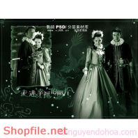 Phông ghép khung ảnh cưới Chip Chip PSD