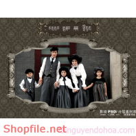 Phông ghép khung ảnh cưới Chip Chip PSD