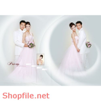 Phông ghép khung ảnh cưới Aloha PSD