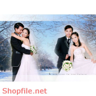 Phông ghép khung ảnh cưới Bang Bang BangPSD