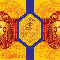 Mẫu vector package hoa văn trang trí