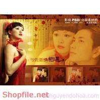 Phông ghép khung ảnh cưới Phuong Anh PSD