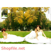 Phông ghép khung ảnh cưới Nhã PSD