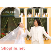 Phông ghép khung ảnh cưới Linh PSD