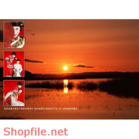 Phông ghép khung ảnh cưới hảo PSD