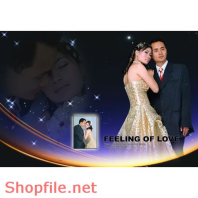 Phông ghép khung ảnh cưới Vương PSD