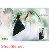 Frame wedding beautiful miss you PSD