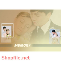 Frame wedding beautiful 2 people PSD