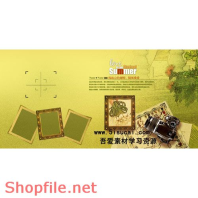 Frame wedding beautiful life PSD