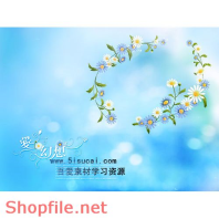 Frame wedding beautiful Emily PSD