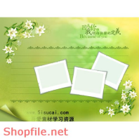 Frame wedding beautiful hello hello PSD