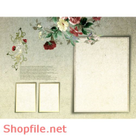 Frame wedding beautiful five five PSD