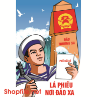 Pano Cổ Động Bầu Cử của lính đảo xa