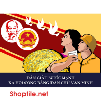 Tranh cổ động bầu cử vì dân giàu nước mạnh