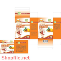 Mẫu vector package trái cây tốt cho sức khỏe